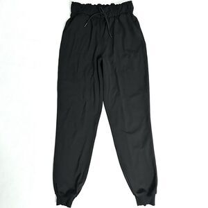 Lululemon Keep Moving Jogger Womens 4 Black Luxtreme High Rise Athleisure Pants